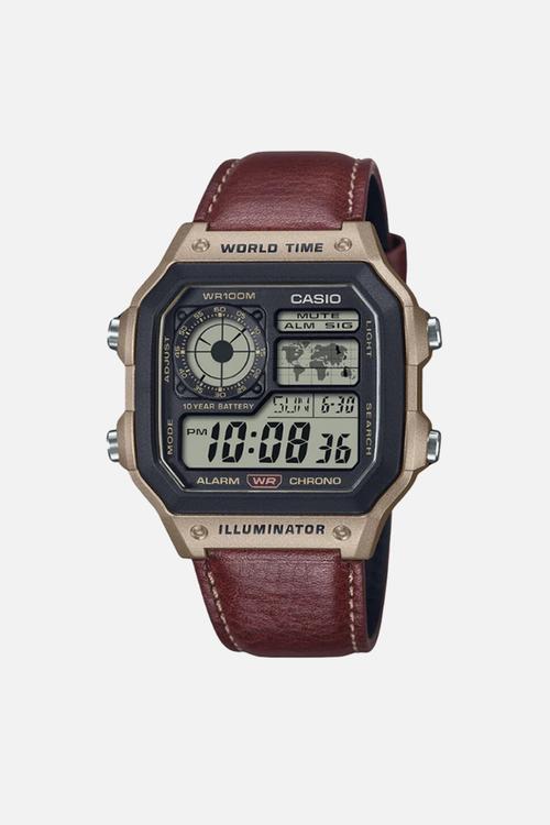 Digital gold case brown band - brown