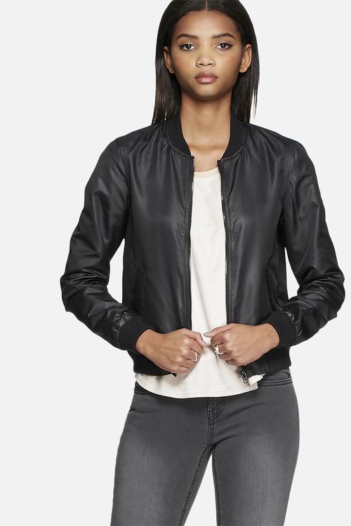 Shiny bomber jacket