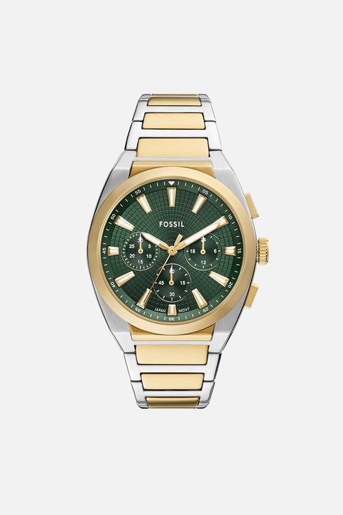 Everett Chronograph Stainless Steel Watch - Gold & Silver