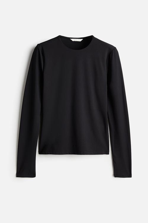 Jersey top - black