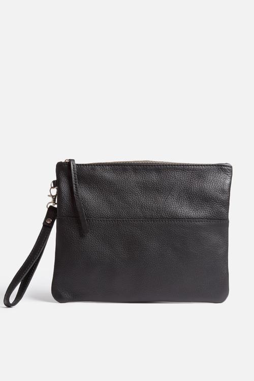 Sarah leather clutch