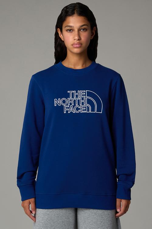 W Drew Peak Light Crew - Blue & White