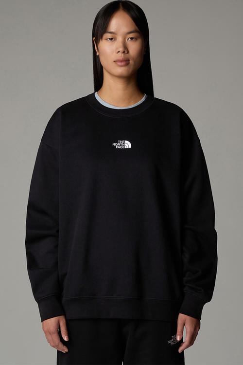 W Essential Oversize Crew - Black