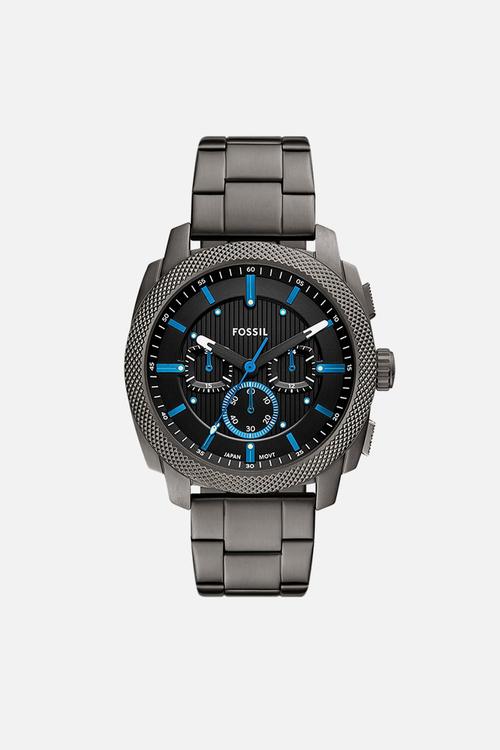 Machine Chronograph Stainless Steel Watch - Smoke