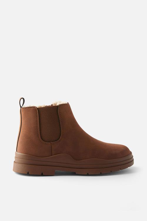 Bobbi lined gusset boot - hot choccy
