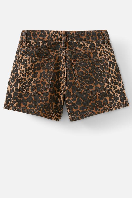 Audrey skort - taupy brown/leopard