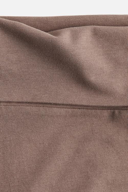 Flared jersey trousers - mole