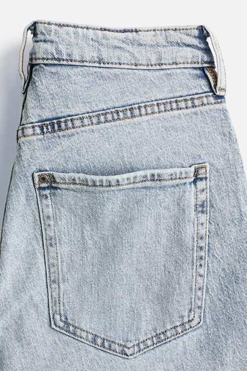 Curvy fit slim straight high ankle jeans - pale denim blue
