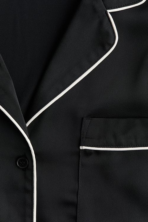 Satin pyjamas - black