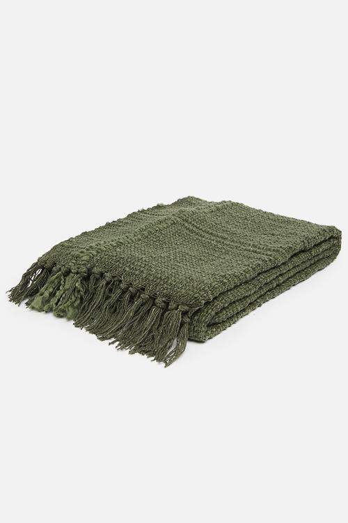 Plaid cotton slub - Olive