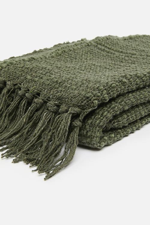Plaid cotton slub - Olive