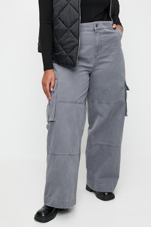 Plus Benny Cargo Pant - Washed Blue Slate