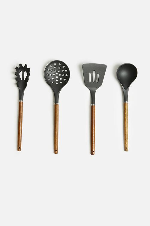 Utensil Set of 4 - Black