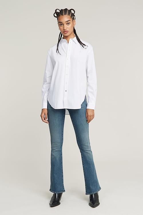 Bf shirt l\s wmn - White