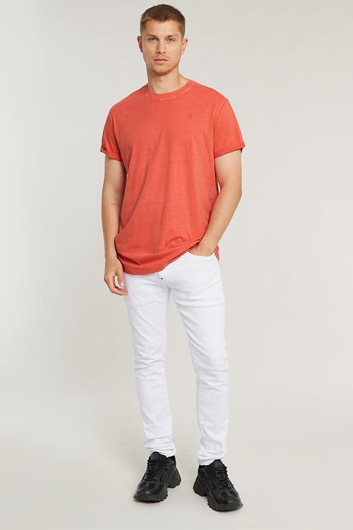 Text back gr overdyed lash r t - red