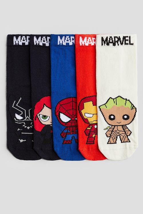 5-Pack patterned socks - multi