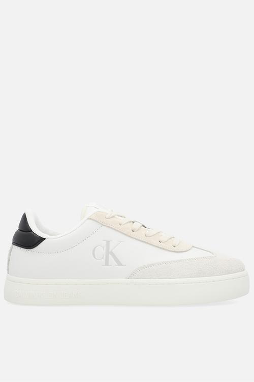 Classic cup low lace up lth fad - b white/creamy white/ck black