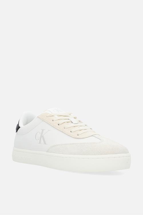 Classic cup low lace up lth fad - b white/creamy white/ck black