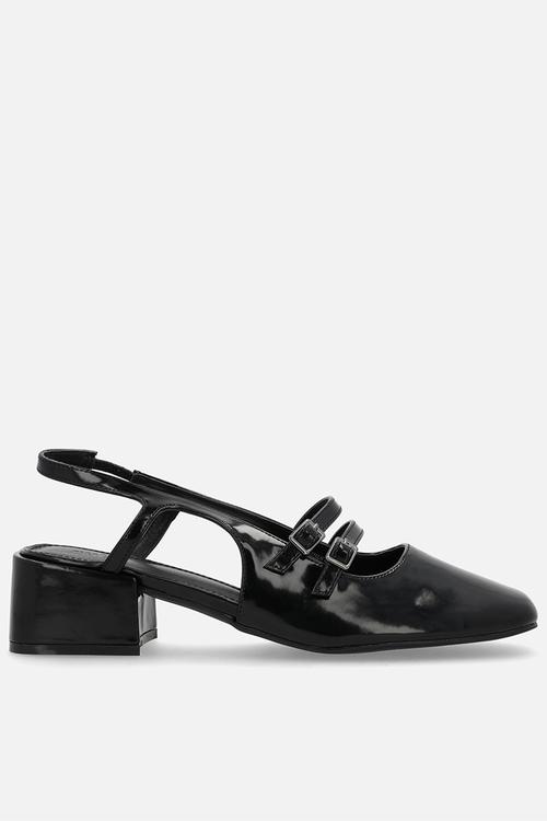 Bonnie slingback block heel - black box
