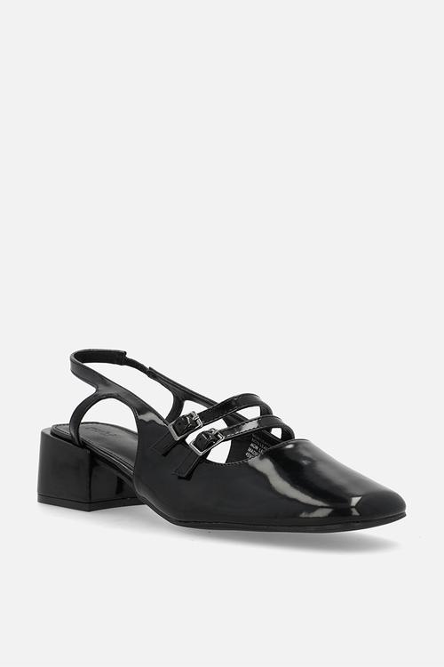 Bonnie slingback block heel - black box