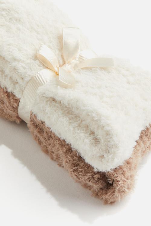 2-Pack socks - beige & white