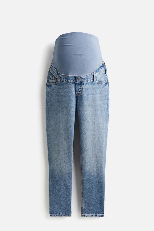 Mama slim mom ankle jeans - light denim blue 