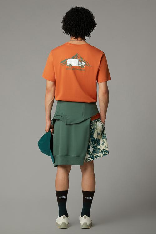 Short sleeve outdoor graphic tee - iron bronze