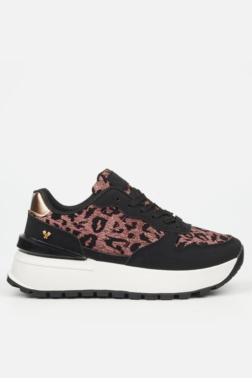 Rio 4 Sneaker - Rose Gold & Black