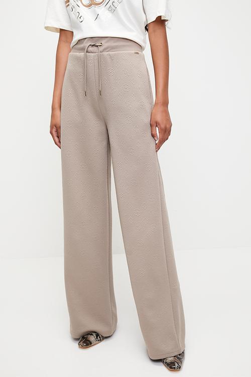 Peony Logo Straight Long Pant - Peony Weathered Grey Aop