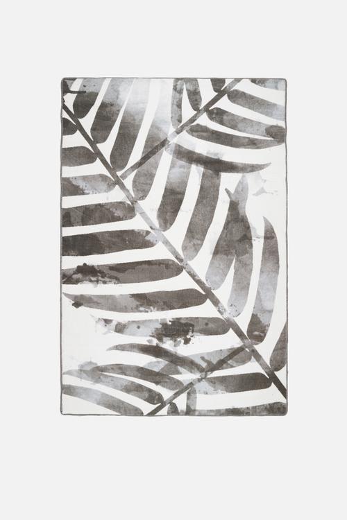 Leaves printed rug