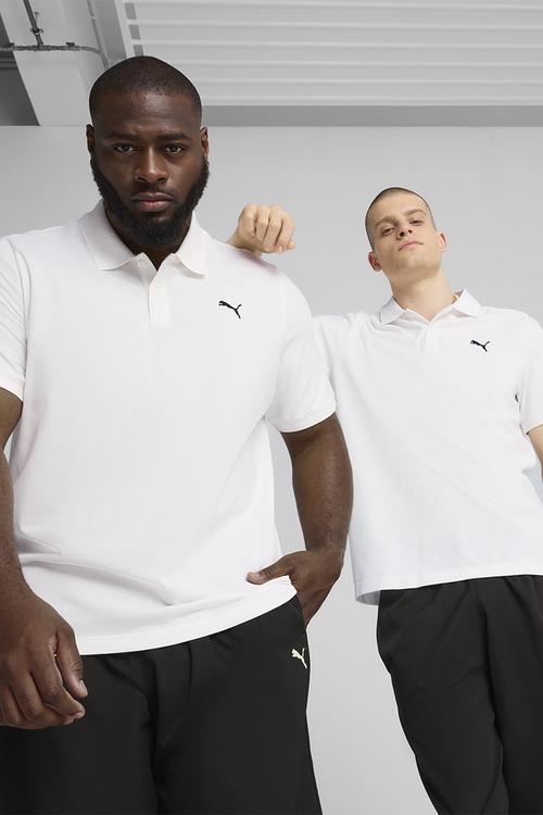 ESS Small Puma Logo Pique Polo M - PUMA White