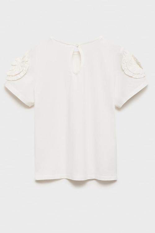 T-shirt rose - white
