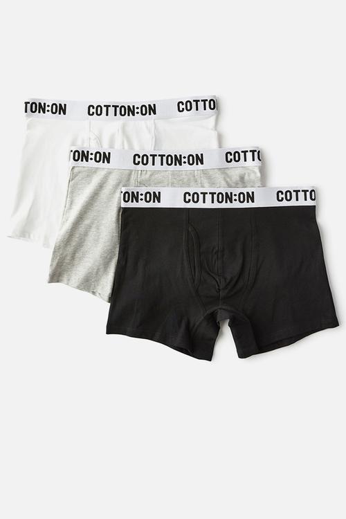 Mens Organic Cotton Trunks 3 Pack - multi