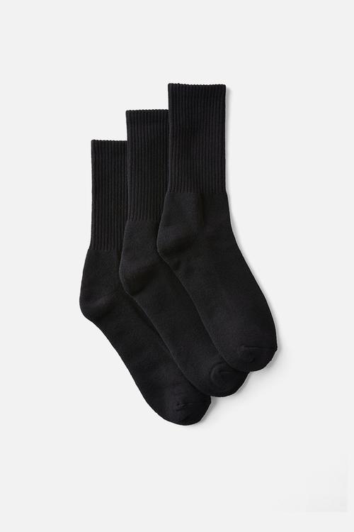 3 Pack Essential Socks - Black