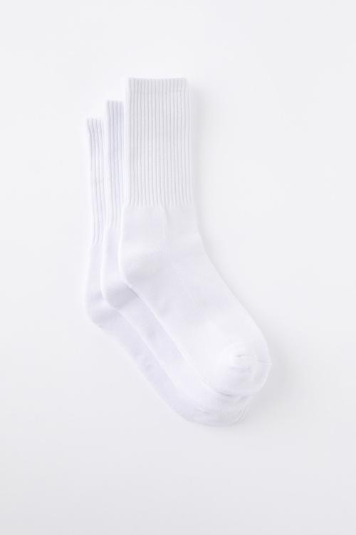 3 Pack Essential Socks - White