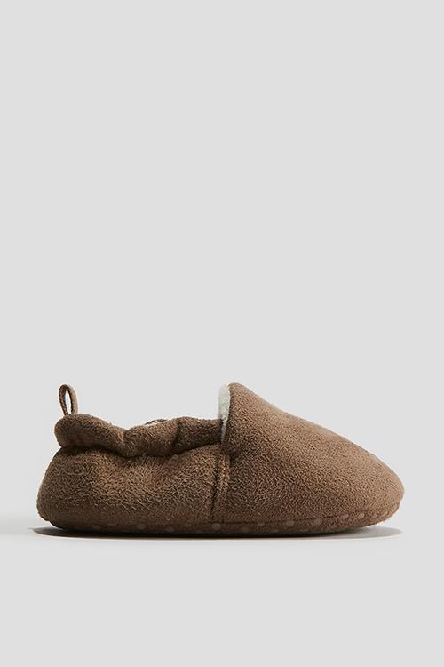 Soft slippers - brown