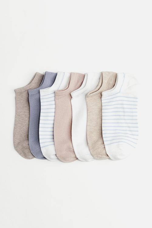 7-Pack trainer socks - white striped