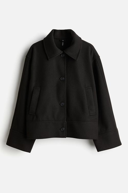 Felted jacket - black