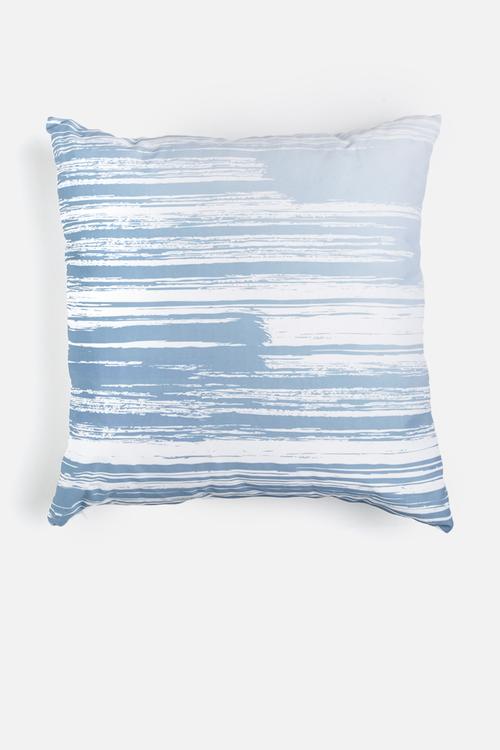 Deep blue printed cushion