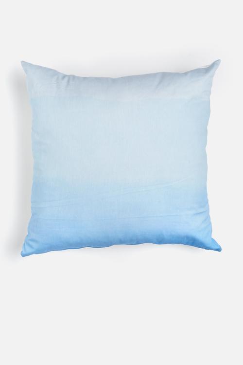 Deep ocean printed cushion