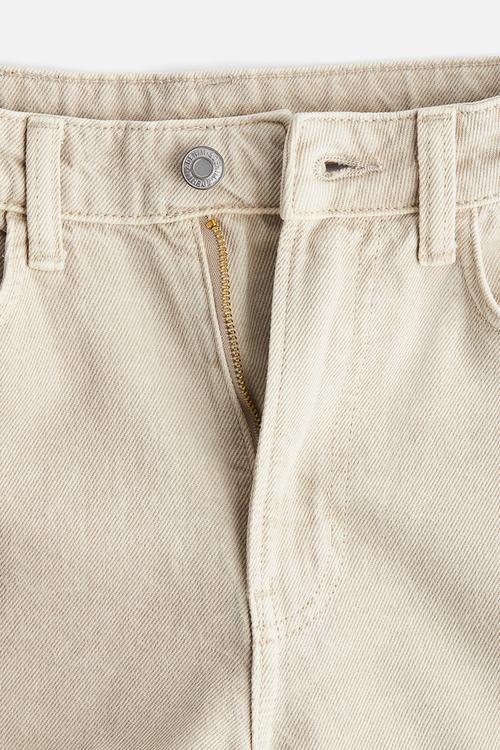 Curvy fit wide ultra high jeans - dusty beige