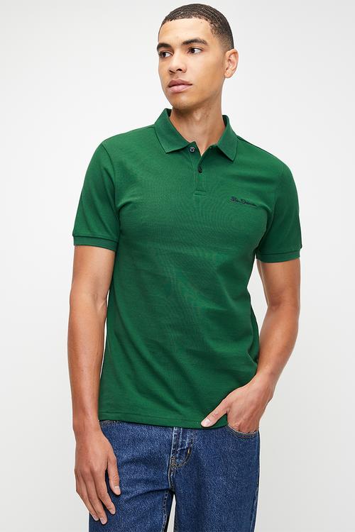 Ben Polo Short Sleeve - Forest Green