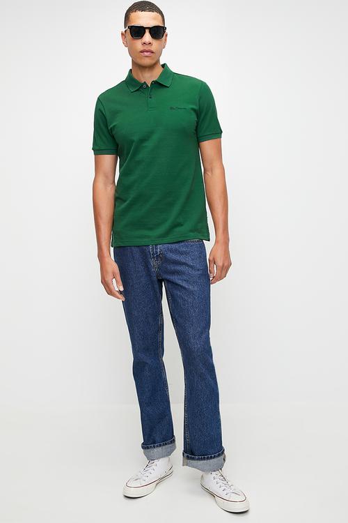Ben Polo Short Sleeve - Forest Green