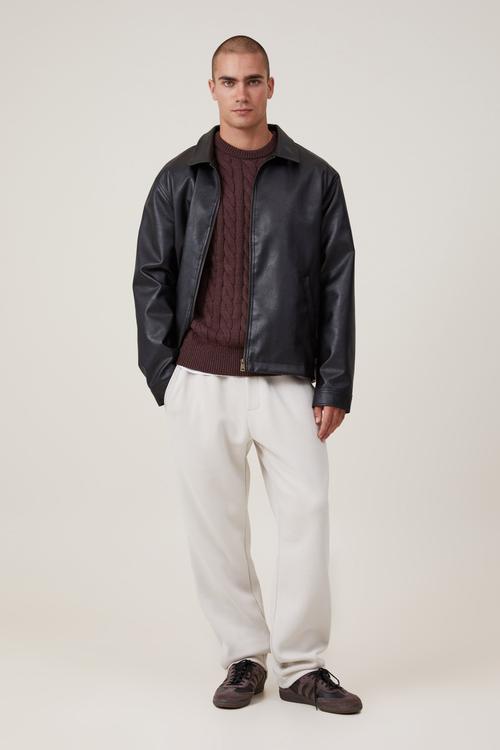 Relaxed Track Pant - Bone