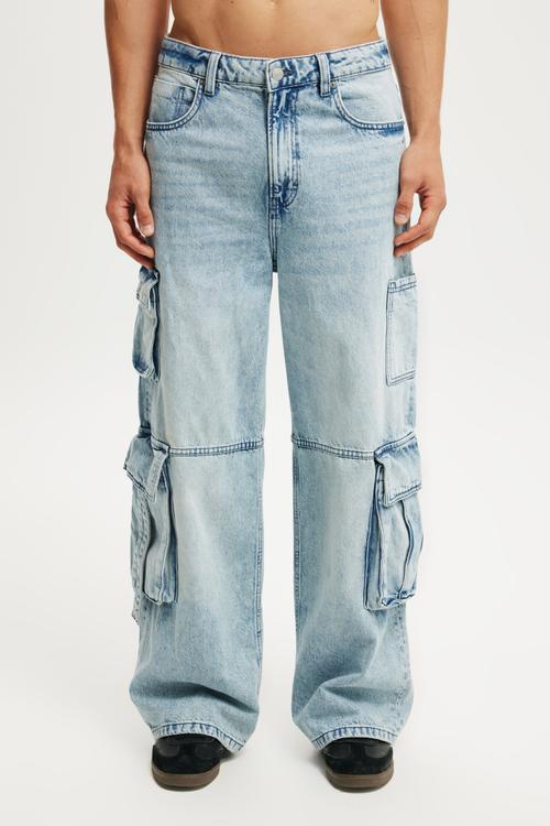 Super Baggy Jean - Cargo Starlite Blue