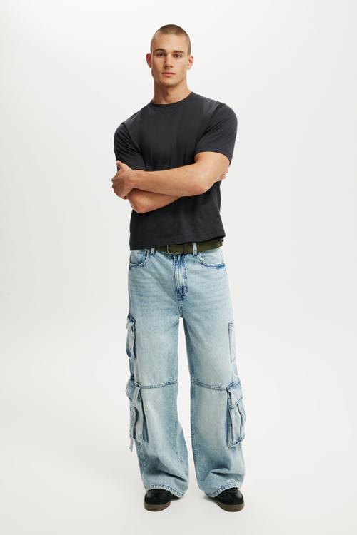 Super Baggy Jean - Cargo Starlite Blue
