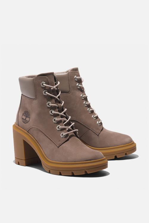 Allington leather lace up boot - taupe gray