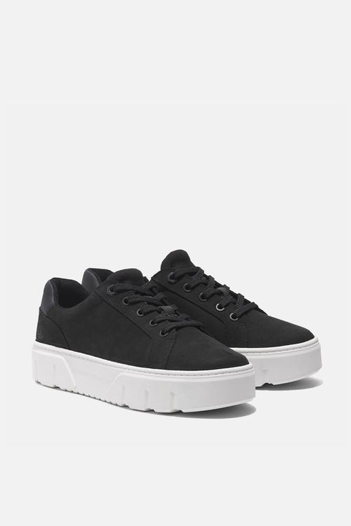 Laurel court low lace up sneaker - black nubuck