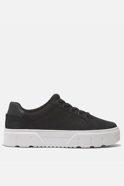 Laurel court low lace up sneaker - black nubuck