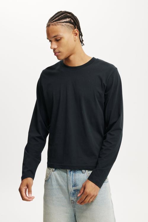 Cropped Fit Long Sleeve t-shirt - Black